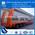 trailer truck hot sales 80T 3 axle extendable low flatbed semi trailer